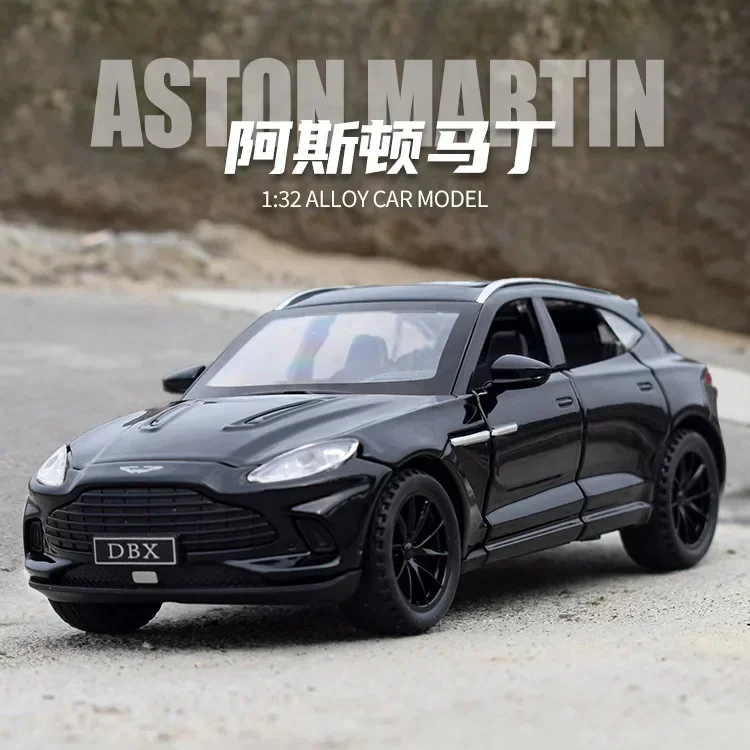 1:32 Legering Aston Martin DBX SUV Sportwagen Model Diecasts Metalen Speelgoed Voertuigen Trek Auto Simulatie Geluid Licht Jongens Speelgoed Gift