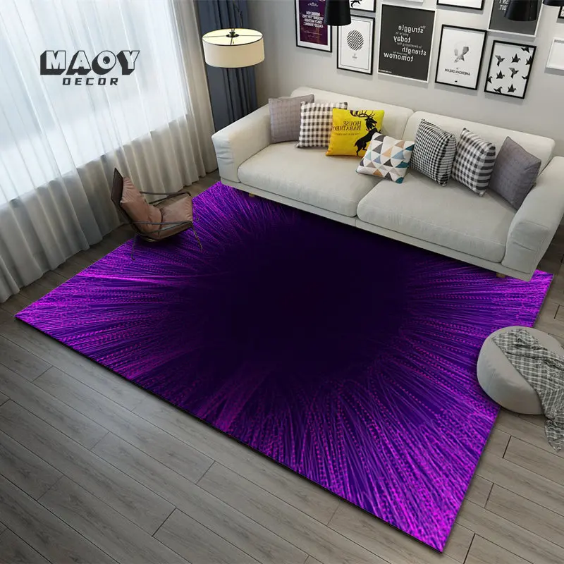 3D Visual Carpet Living Room Floor Mats Bedroom Area Rugs Coffee Table Sofa Gaming Anti Slip Soft Flannel Carpet Home Decoration