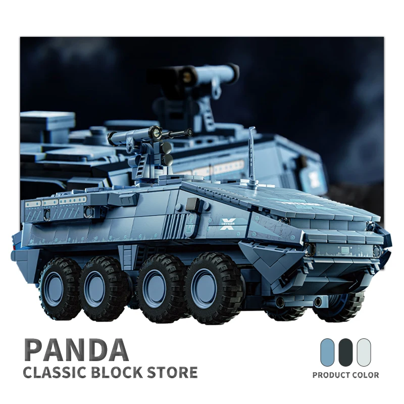 NEW Stryker Armored Vehicle Bricks Infantry Fighting Car Children Toys WW2 Military Tank Building Blocks 3D Model Adult Kid Gift