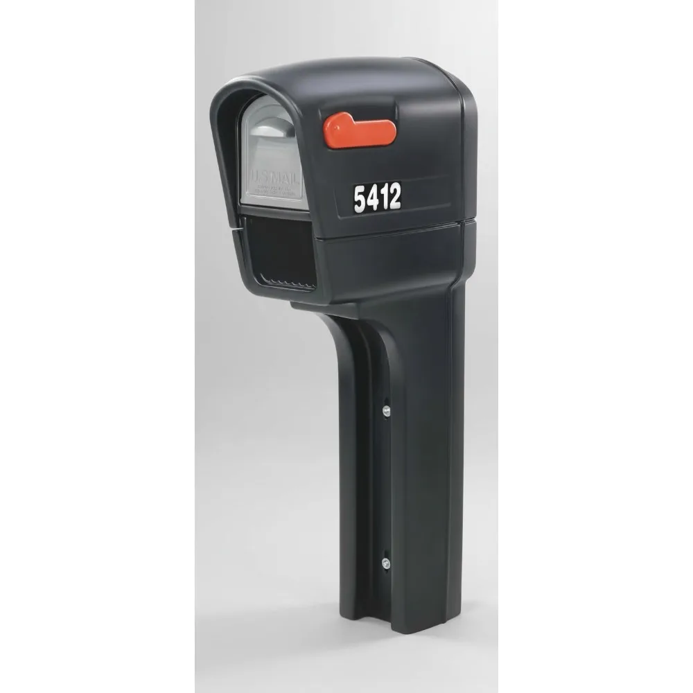

Large Outdoor Mailbox Weather Resistant Easy Install Durable Plastic Secure Magnetic Door Flag Included for Home Garden