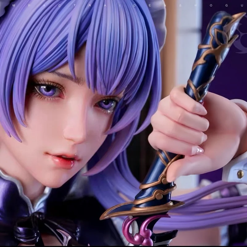 Genshin Impact Raiden Shogun 액션 피규어 - Raiden Ei Collectible Figurine Beelzebul 동상 모델 인형 홈 장식 크리스마스 선물