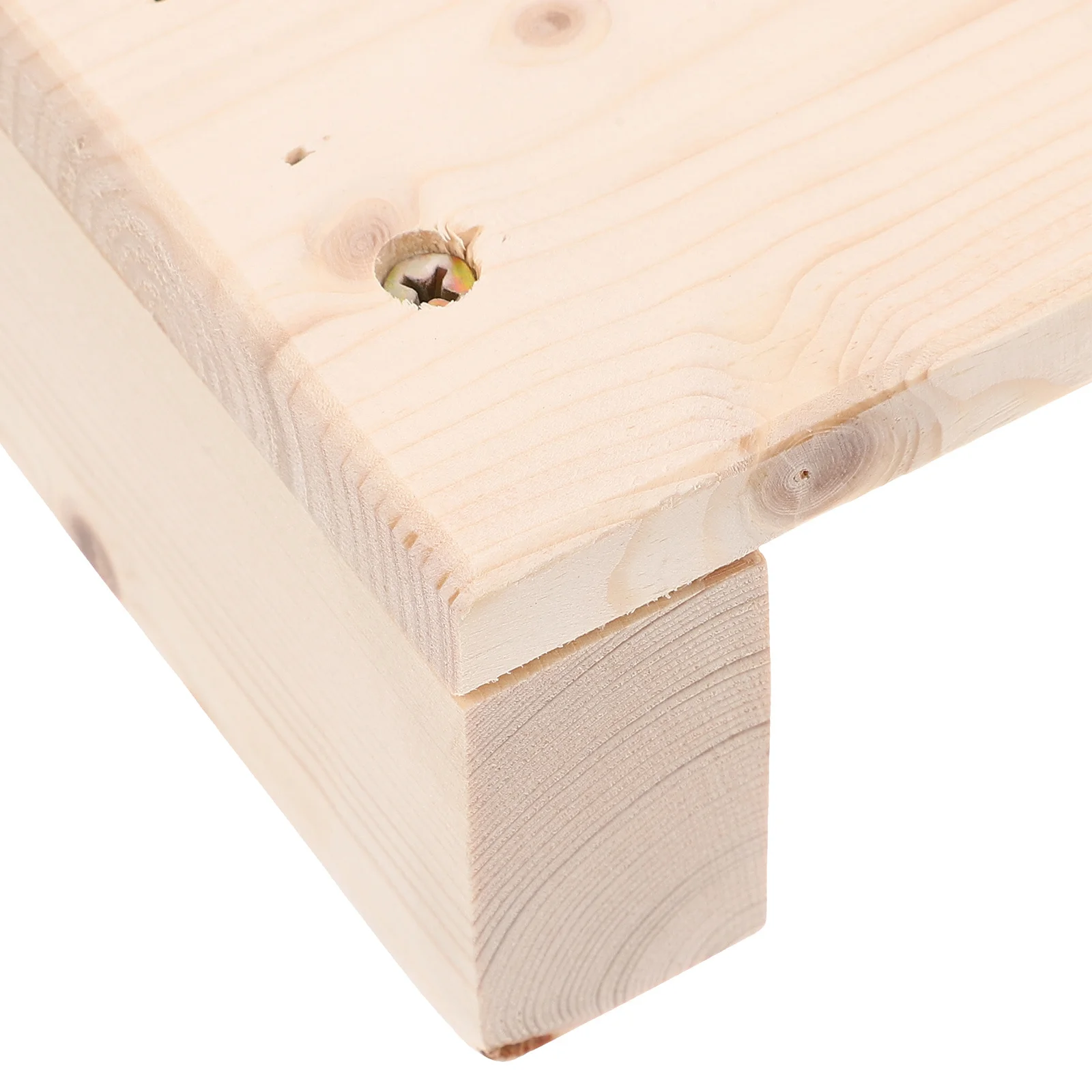 مقعد قدم خشبي مدمج، مسند قدم داخلي وخارجي، تصميم مريح لغرفة النوم والمطبخ والحمام للبالغين #2