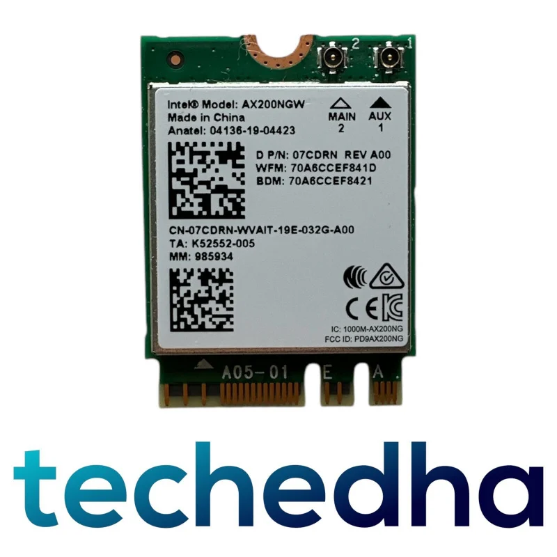 For Dell Inspiron 7415 2 in 1 WLAN WiFi Network Wireless Card AX200NGW GRADE A