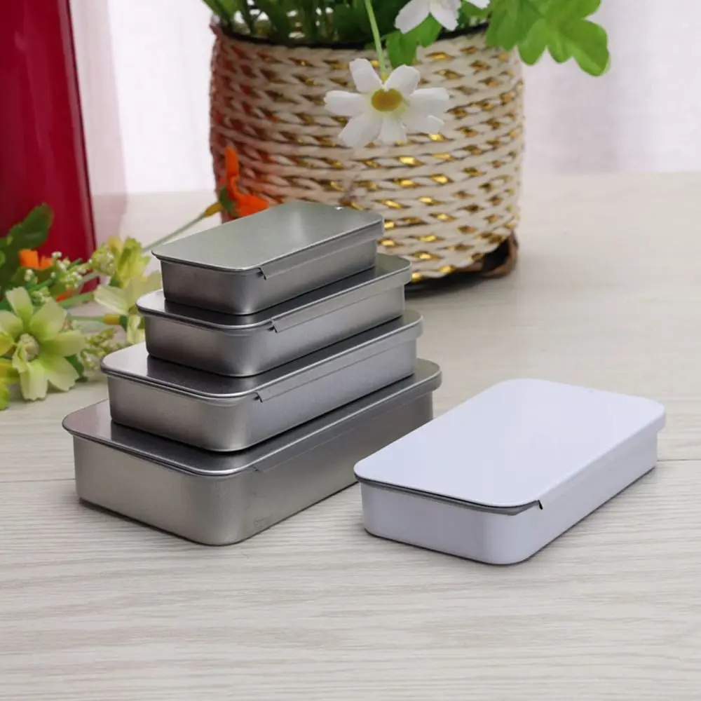 Mini Tin Plate Storage Box Push-pull Rust proof Small Objects Finishing Box Dust-proof Multi Size Iron Box Candy