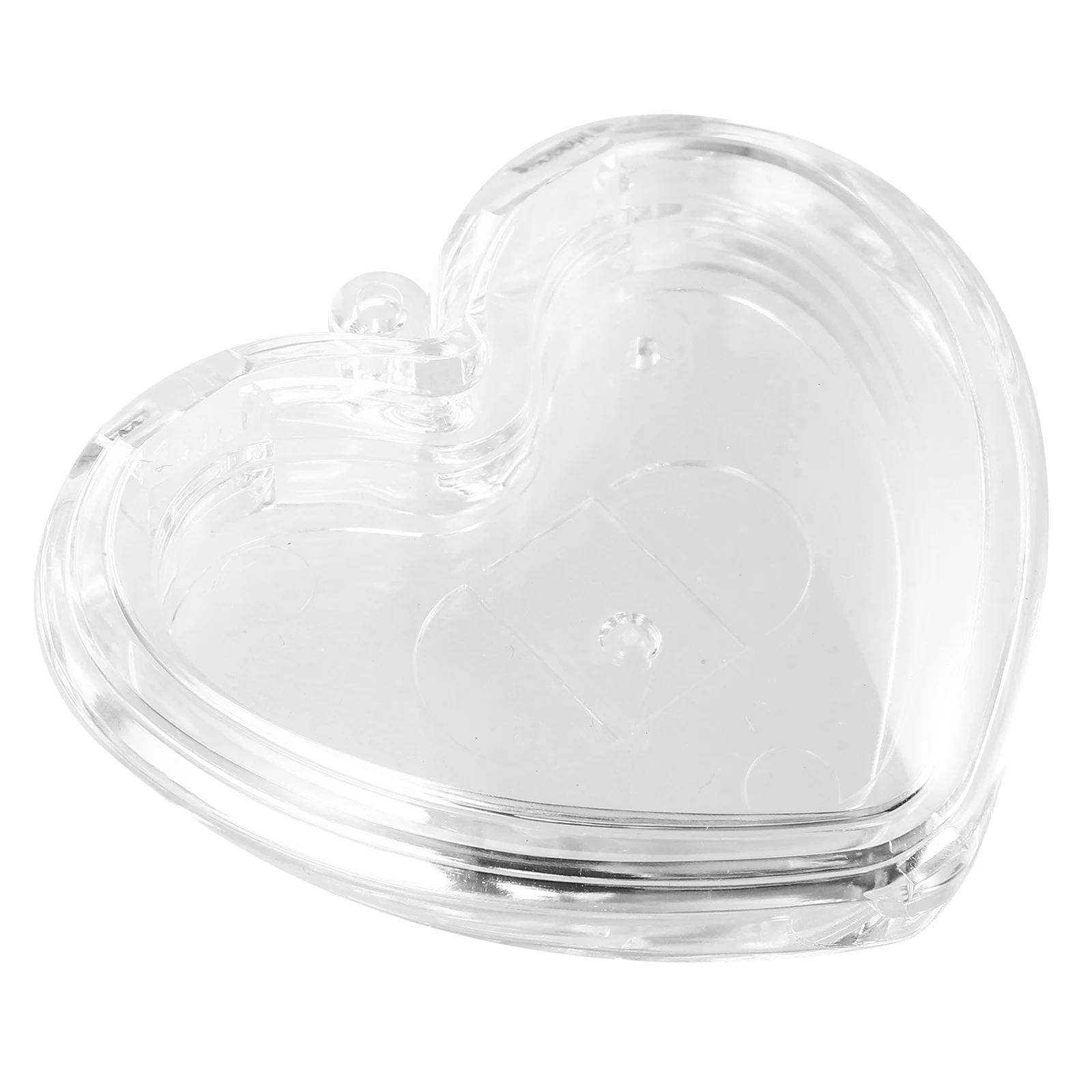 

Heart Shaped Empty Blusher Pans Mini Powder Case Clear Acrylic Compact Eyeshadow Tray Small Makeup Portion Holder