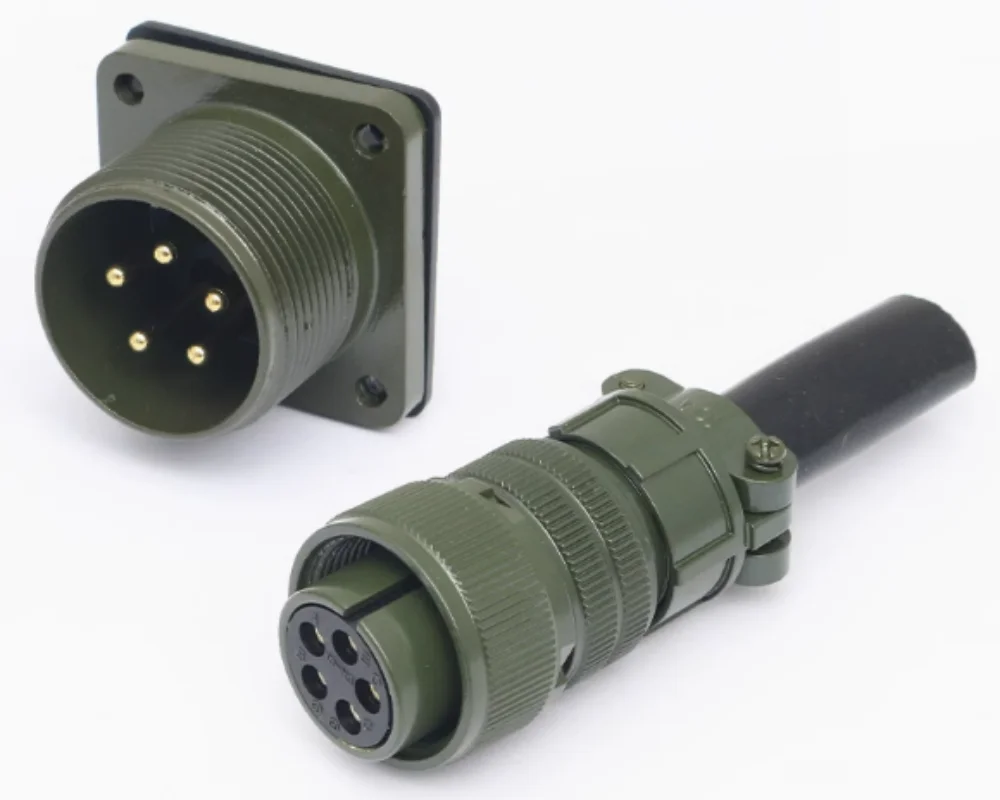 

2 шт. 5015 военный стандарт водонепроницаемая авиационная розетка 5-ядерная MS3106A18-11S MS3102A18-11P