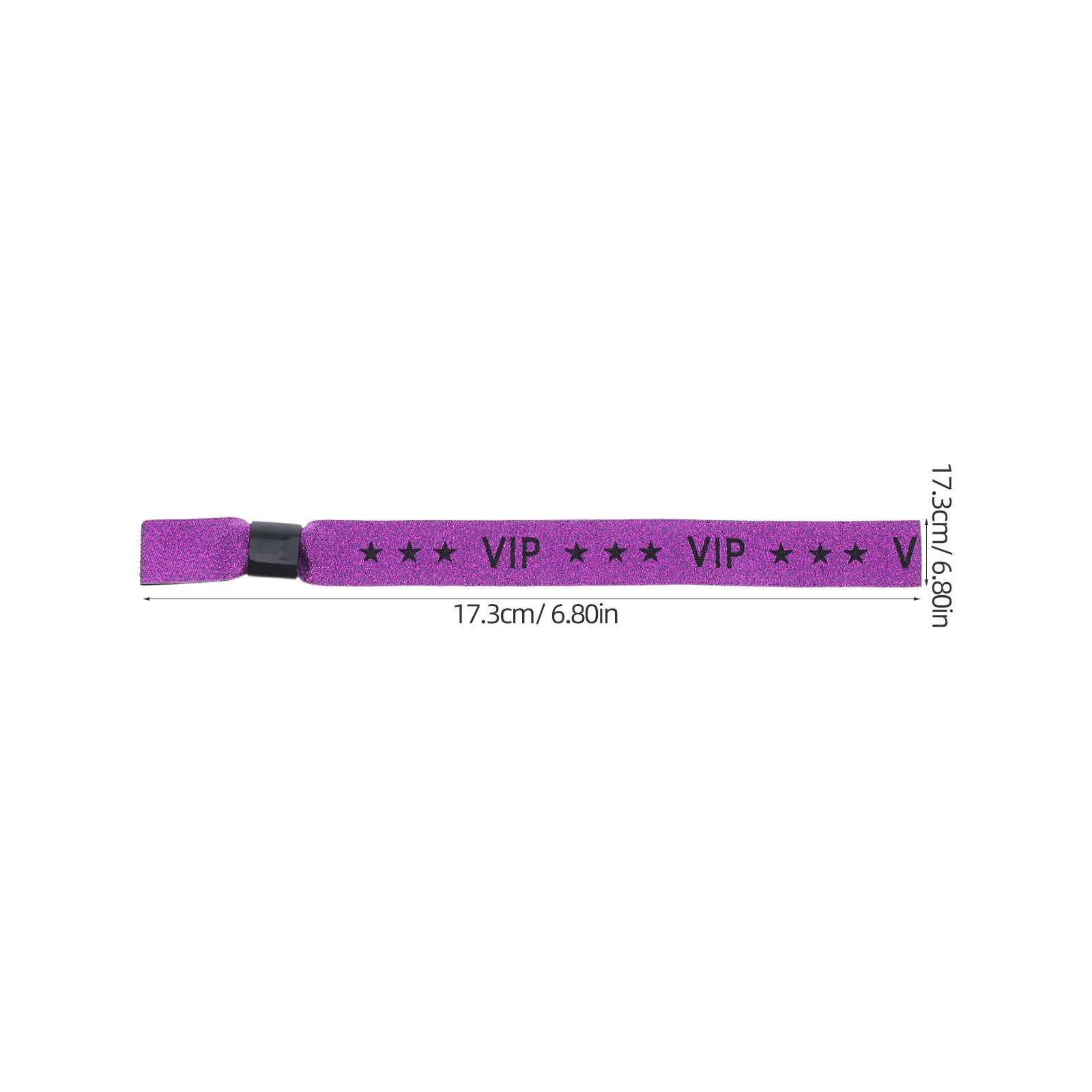 20Pcs Purple Vip Party Wristbands Fabric Event Bands Quick Admission Guest Identification for Weddings Concerts Festivals