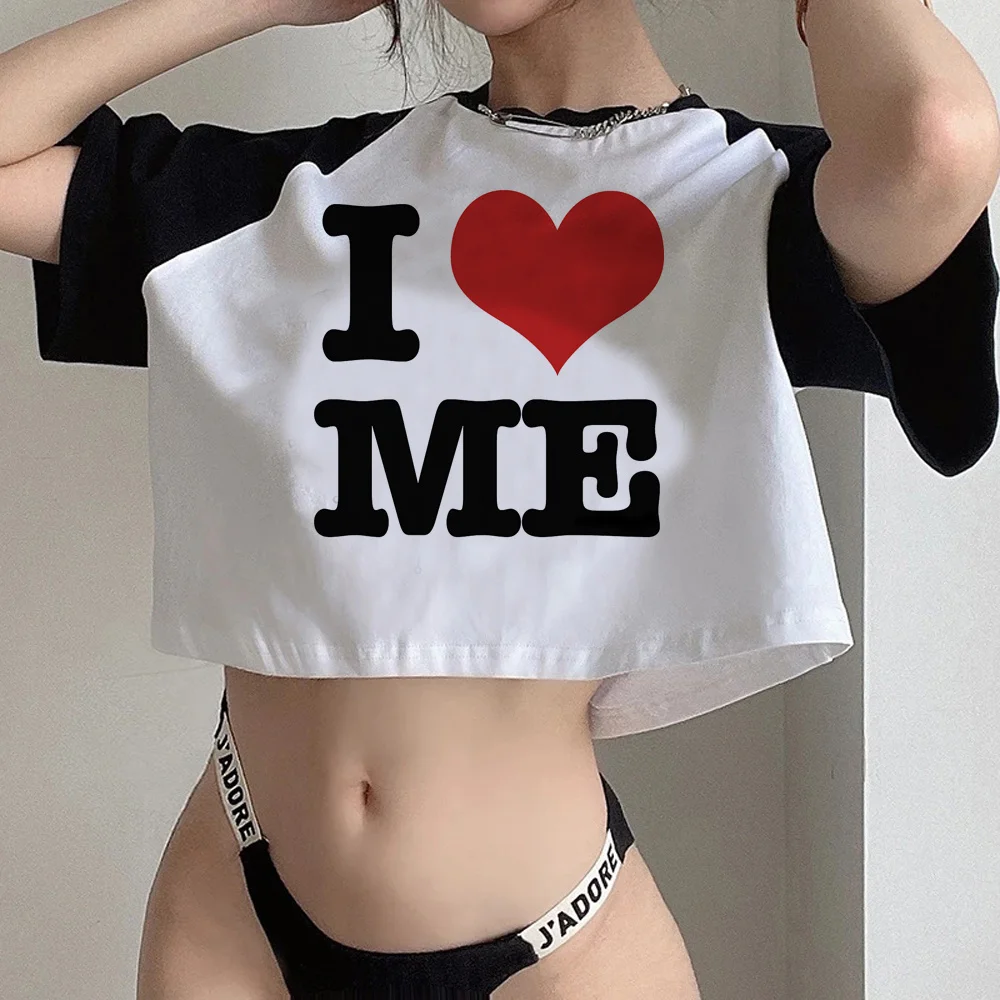 

I love ME fairycore korean fashion crop top Female cyber y2k fairy grunge goth fairycore tshirt