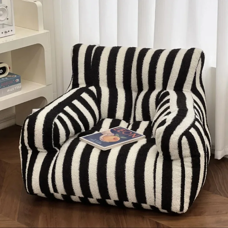 Children's Sofa Baby Reading Corner Lazy Sofa Chair Mini Cute Small Sofa Stripe Living Room Furniture for Kids Dropshipping