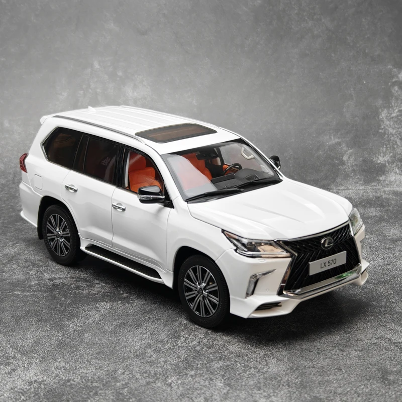 

HAOCHI 1/32 Lexus LX570 SUV, модель автомобиля из сплава, литье под давлением, металлические внедорожники, модель автомобиля, звуковая и световая имитация, детские игрушки, подарок