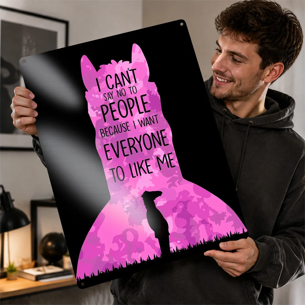 Bojack Horseman Inspirational Quote Textured Metal Poster Graphic Wall Art For Bedroom Personalized Aluminum Sign Birthday Gift