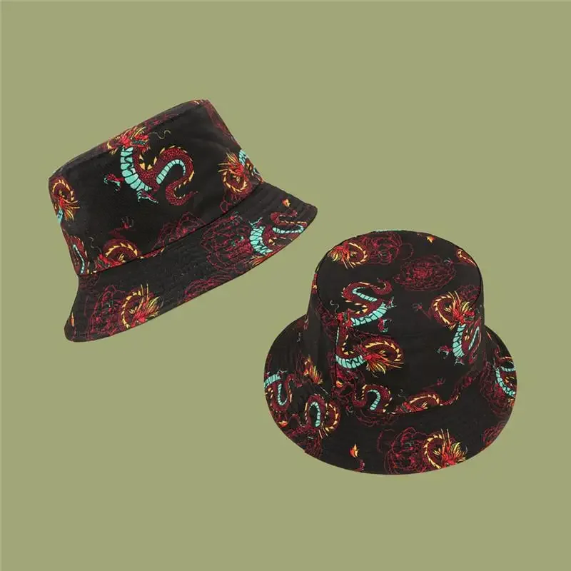 Cotton Snake Pattern Bucket Hat Fisherman Hat Outdoor Travel Hat Sun Cap Hats for Men and Women 87