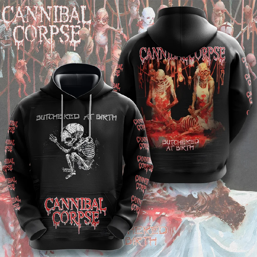 Fashion CANNIBAL CORPSE Hoodies 3D Print Men Streetwear Casual Oversized Y2k Harajuku Hooded Sweatshirts Tops Man Clothing