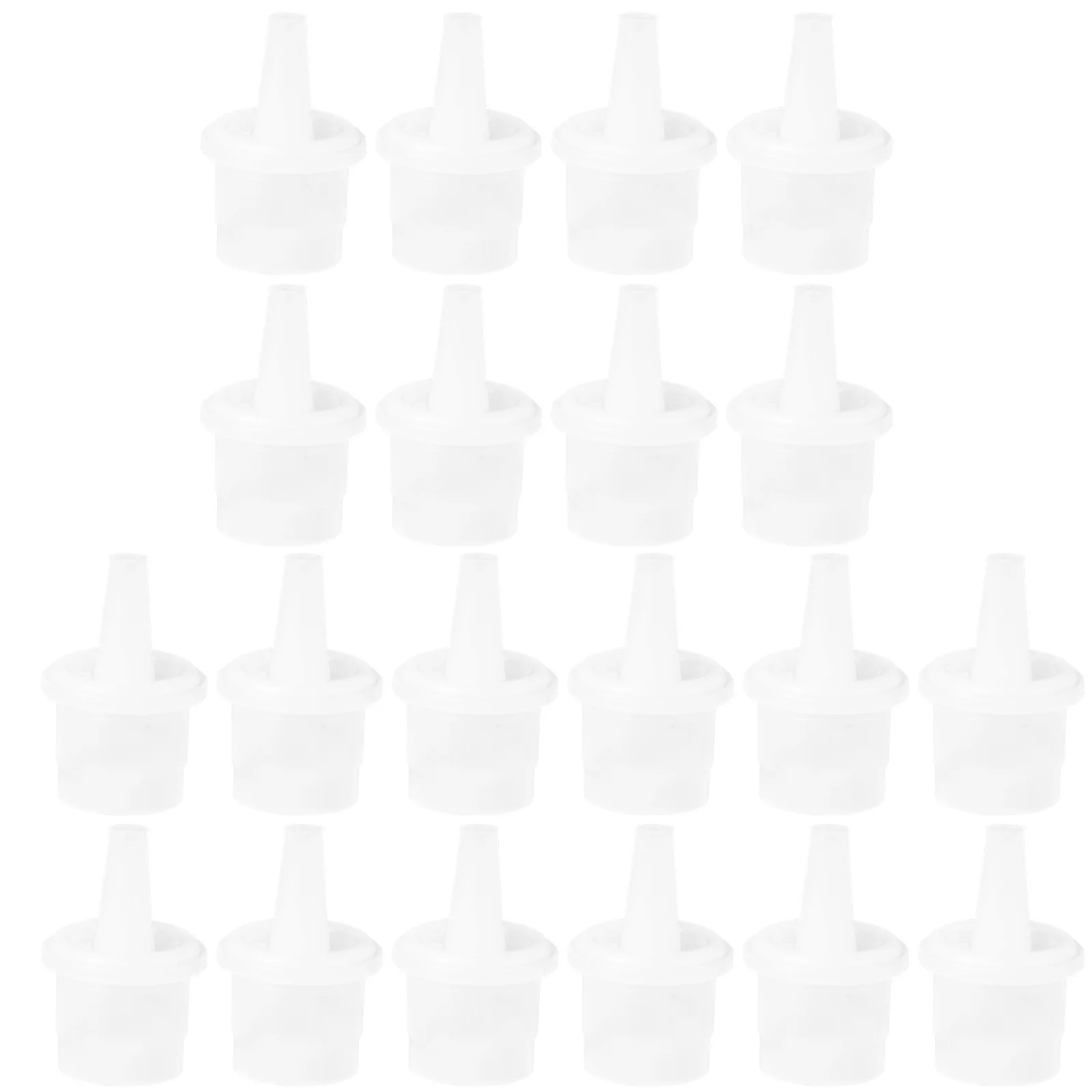 Minkissy 20 pièces outils d'extension de cils buse de colle à cils remplacement universel pour faux cils conseils adhésifs usage professionnel