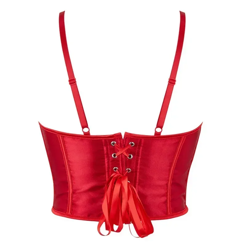 Sexy Women Corsets Slim Crop Top Spaghetti Strap Sexy Strappy Tank Vest Halter Camisole Corset image 2