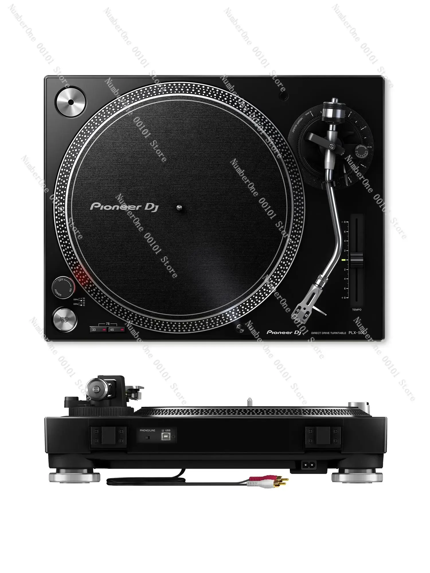 Pioneer PLX-500 Vinyl Record Player Turntable Home DJ Turntable Including Reproducing Stylus Tip