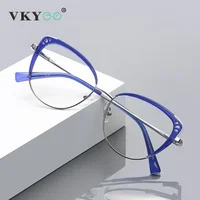 VICKY, nuevo esqueleto, gafas de bloqueo azul para ordenador para mujer, gafas graduadas personalizables para miopía, hipermetropía, gafas de lectura PFD3120