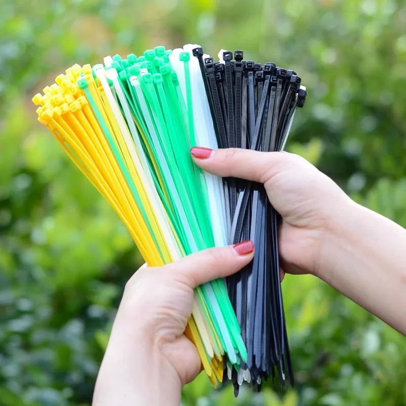 

100Pcs Reusable Garden Fixed Ties Plant Support Shrubs Fastener Tree Locking Nylon Adjustable Plastic Ties Tools Gardening Ties