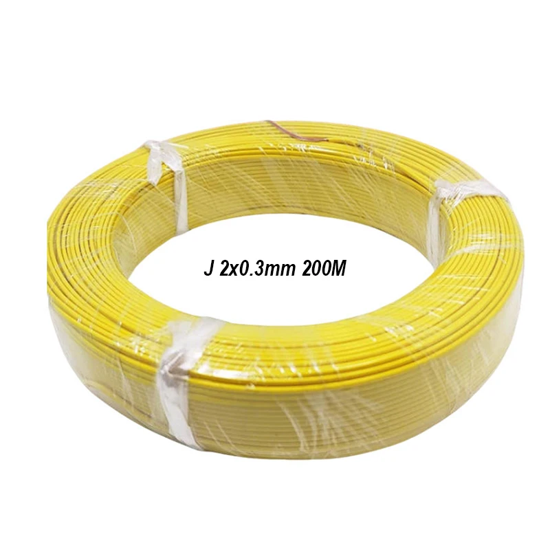 1PC PTFE K-type J-type Thermocouple Wire Twisted Multi-Core KX Compensating Sensor Wire 2*0.3 2*0.5 2*7*0.2 100M 200M