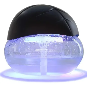물 기반 청정기 공기 세척기, 공기 재생 및 청정기, 공기 청정기, 방용 7 LED 색상 변경 조명 포함 (검정색)