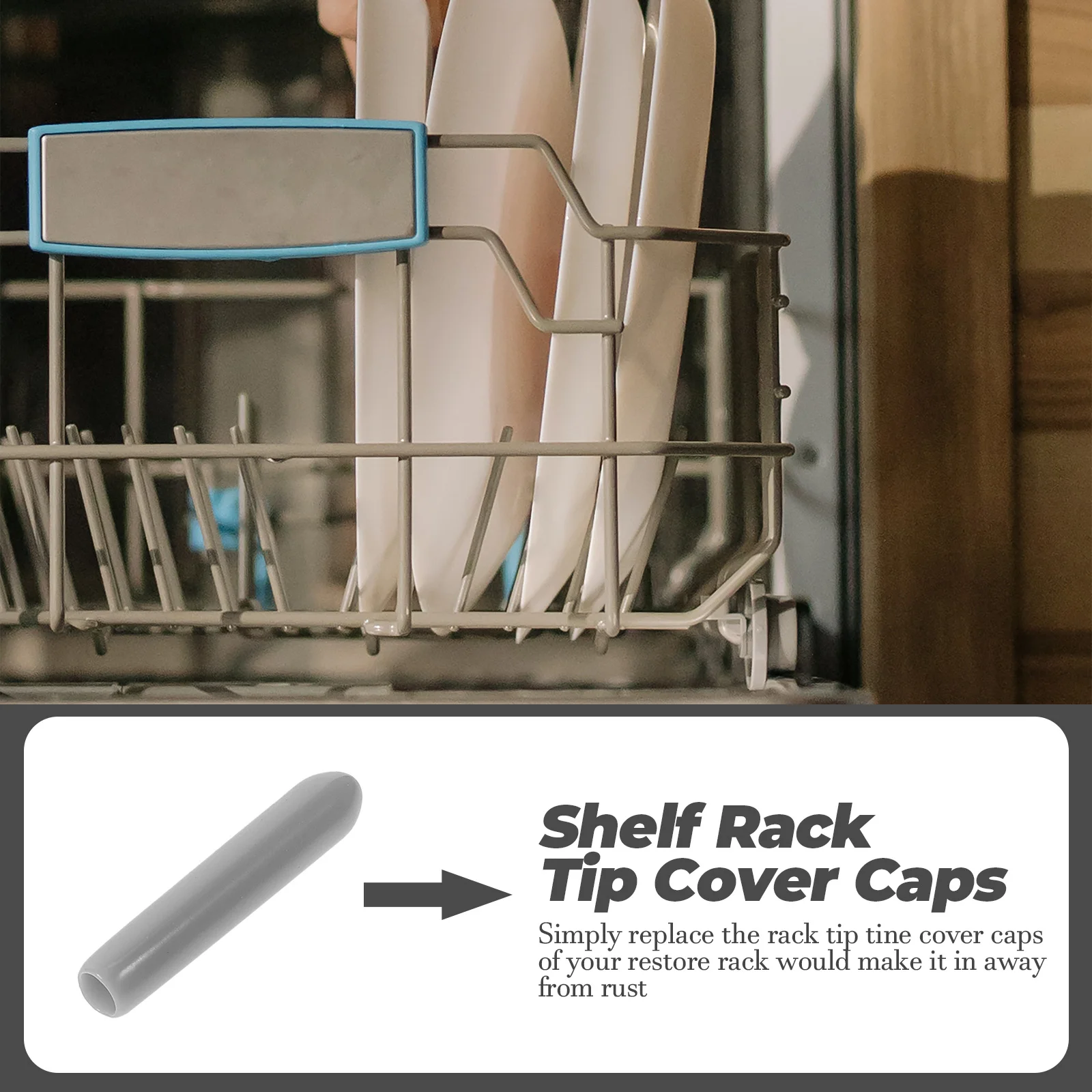 150Pcs Dishwasher Protection Cap Shelf Organizer Tip Caps Rack Universal Wire Thread Protector Cover End Caps Protective Sleeves