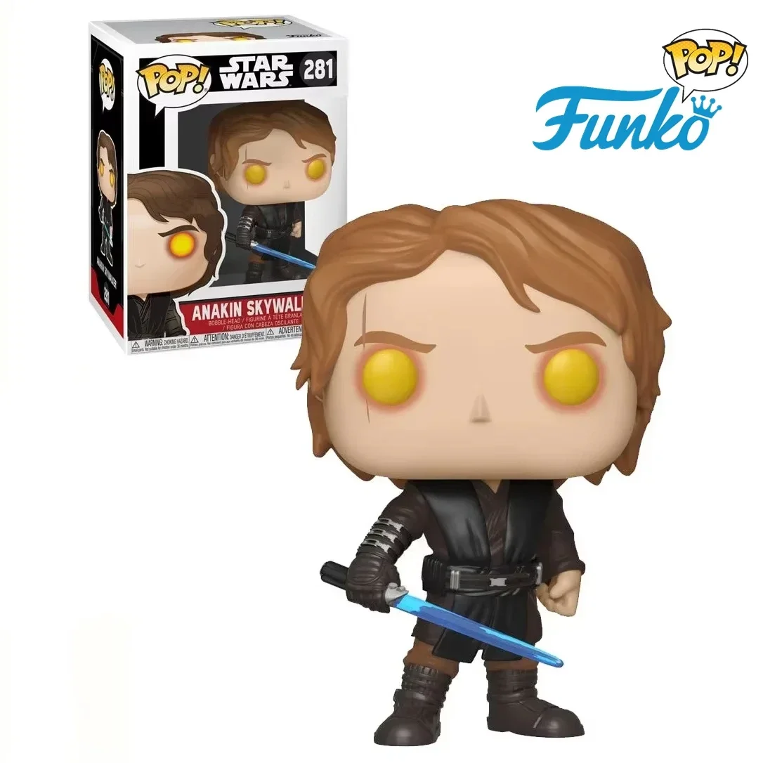新しいファンコポップ-ビニール製スターウォーズ-ダークアナキン・スカイウォーカー-281--ダークサイド-ビニールアクションフィギュアコレクションモデル子供のおもちゃ