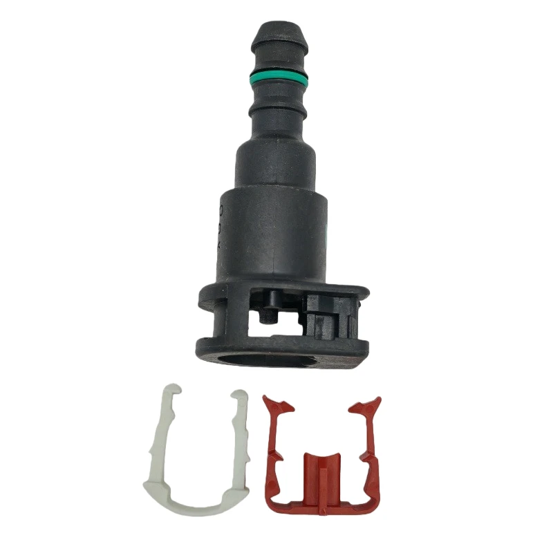 12.61 ID8 Original car fuel pipeline quick coupler filter oil circuit plastic double latch female connector 1PC