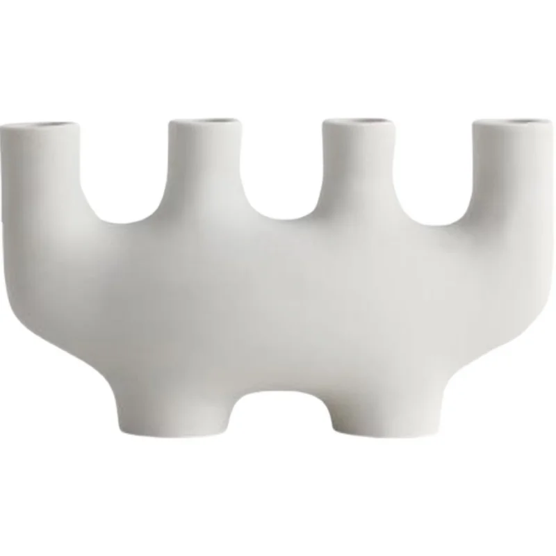 

Candle holder candle light dinner table Nordic ceramic special-shaped candle holder simple ins ornament