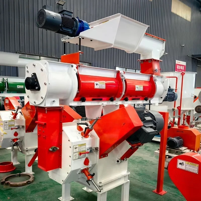 Customize CE Approved 1 Ton Per Hour Animal Feed Pellet Maker Machine New Condition Processing Plant
