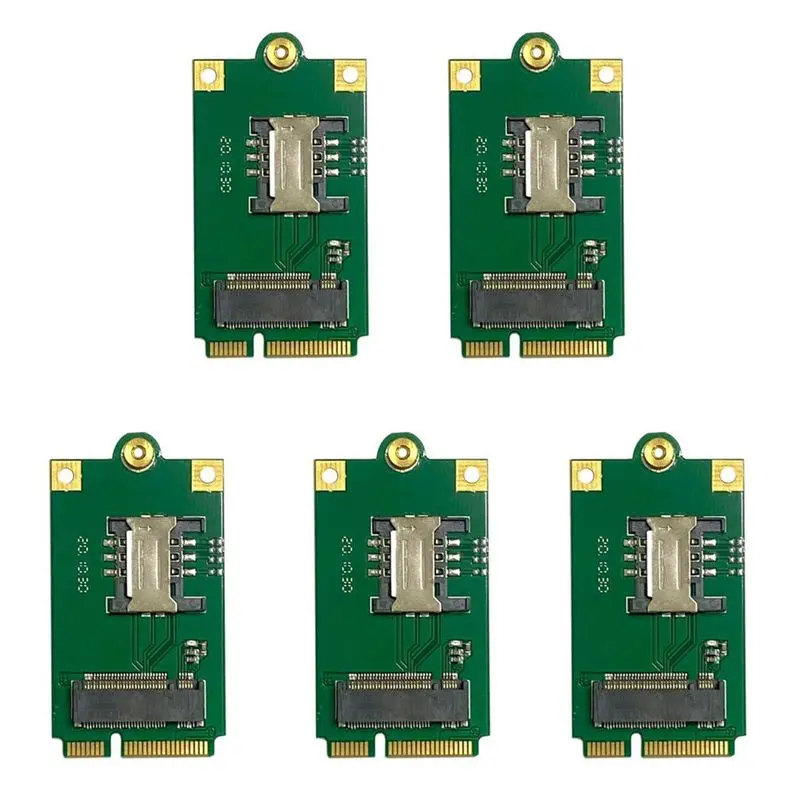 Delicate Texture-5X 4G 5G M.2 To Pcie Adapter NGFF To Mini Pci-E Adapter Board With SIM Card Slot For L860-GL DW5820E DW5816E EM