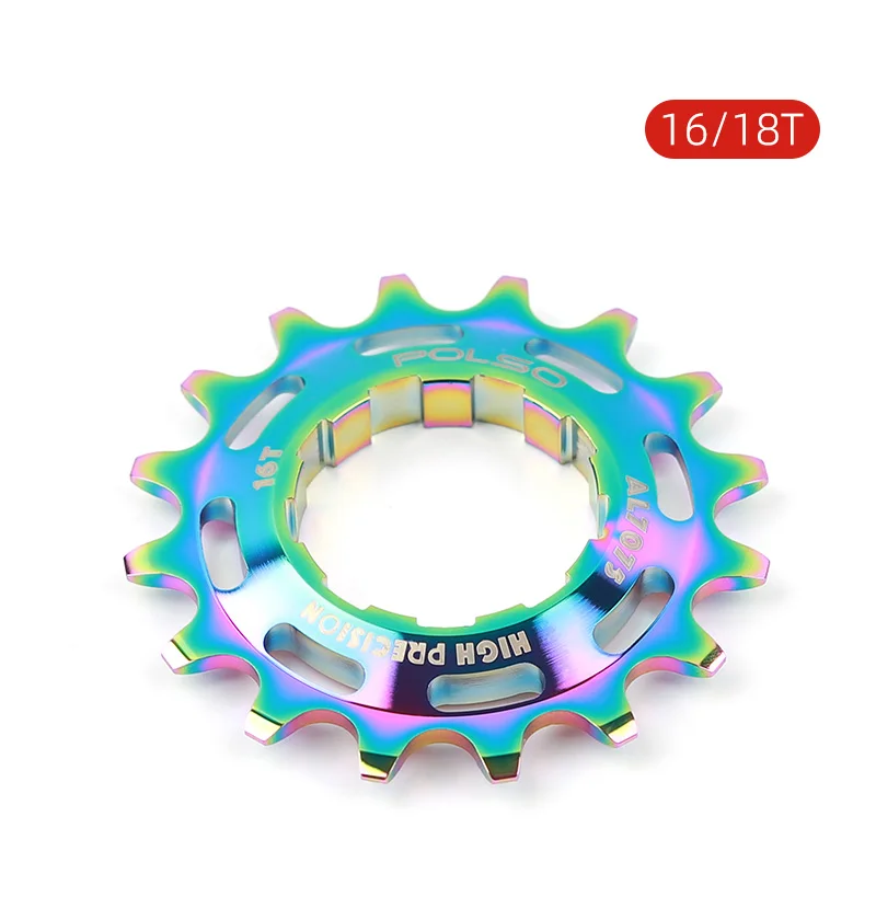 POLSO BCR01 Aluminiumlegierung BMX Racing Kettenrad 16T 18T Cog Singple Speed Fahrradteile – Detail 7