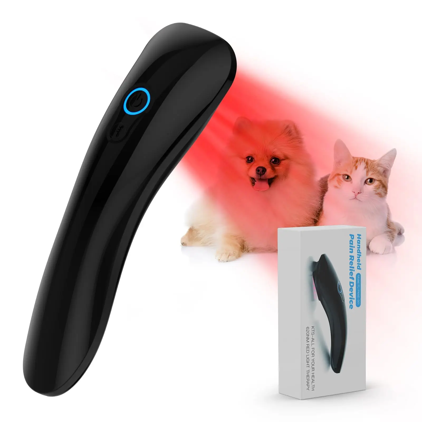 

Portable Laser Therapy for Dogs 18x620nm Near Infrared Therapy Device for Pet Wound Care&Joint Arthritis Pain Relief