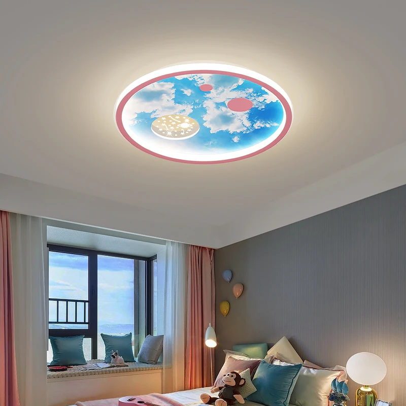 

LED Chandelier For Living Room Nordic Led Planet Light Children's Bedroom Dining Room Indoor Lighting Decor Cartoon Ceiling Lamp