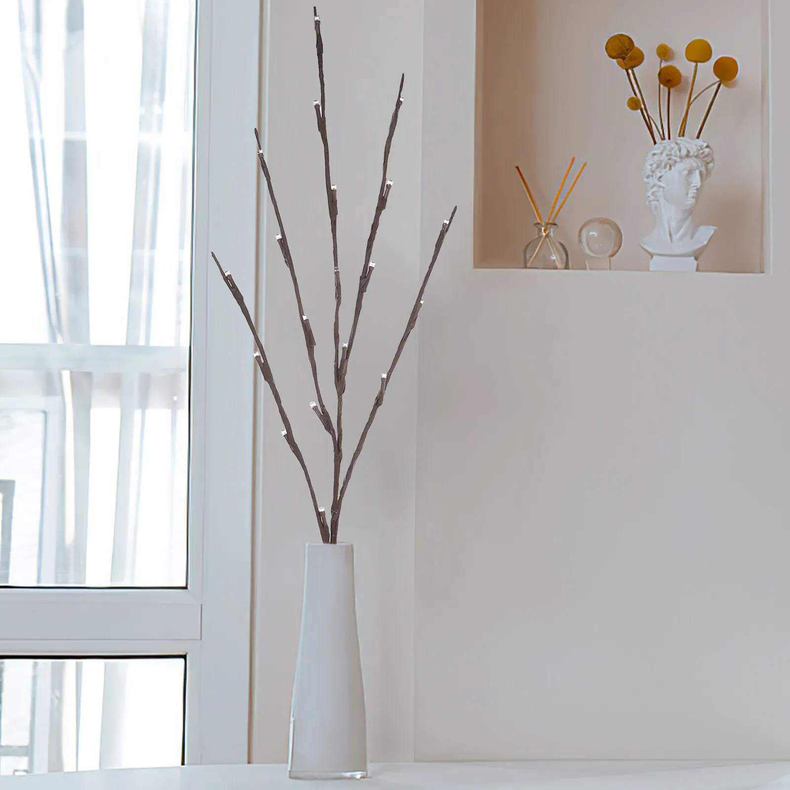 

LED Simulation Tree Branch Light Novelty Decorative Fake Twig Lights Night Lamp for Home Bedroom Desk Vase Scene Decor