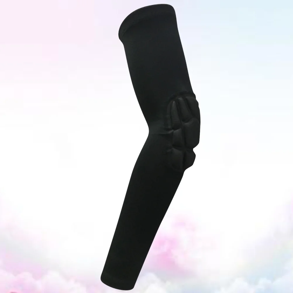 1 Stück lange Ellenbogenmanschette, hochwertiges Material, bequem, langlebig, für Outdoor-Sportarten, Laufen, Radfahren, Wandern, M, Schwarz, Sport-Armmanschette