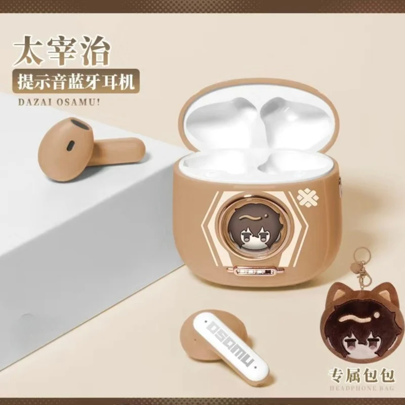

New Bungo Stray Dogs Nakahara Chuuya Anime Wireless Bluetooth Earphones Personalized Noise-Cancelling Semi-In-Ear Headphones