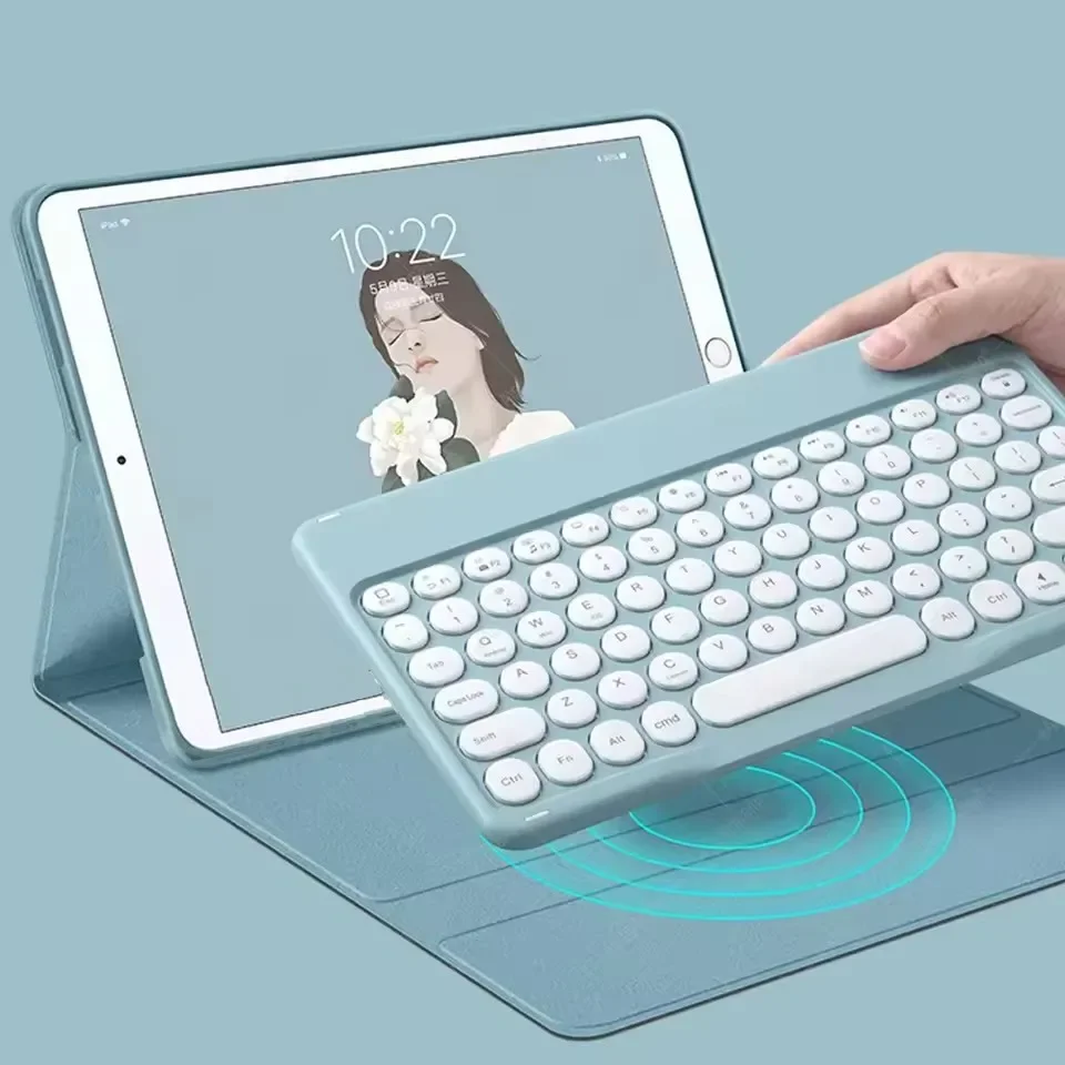 Pop Round Keycaps Keyboard For New IPad Mini 7 A17 Pro 8.3 