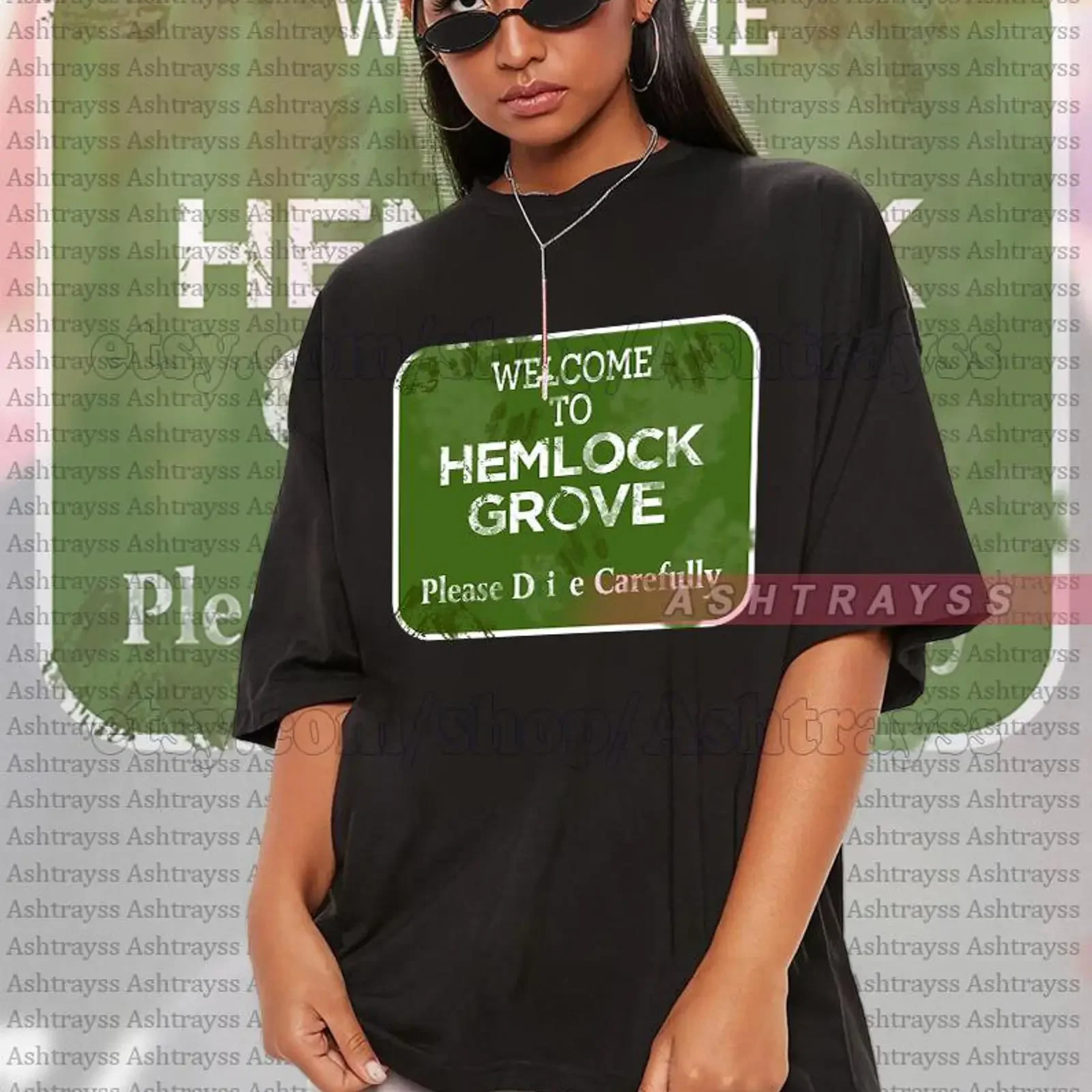 Camiseta vintage de Bill Skarsgård de Hemlock Grove: ¡Bienvenido! Estilo streetwear lavado, versátil y ligeramente desgastado.