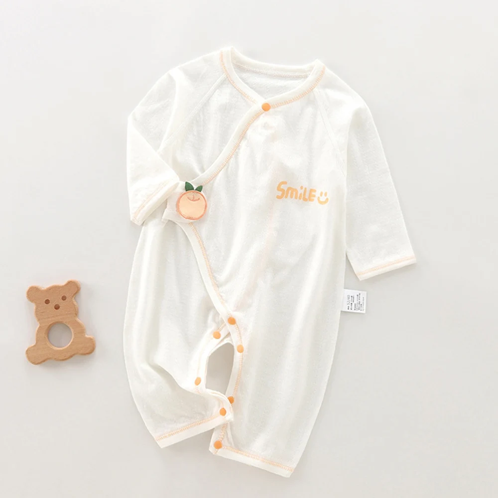 Summer Baby Romper Newborn Air Conditioning Clothing 100% Cotton Thin Letter Print 0-6 Months Unisex Baby Jumpsuit For Boy Girl