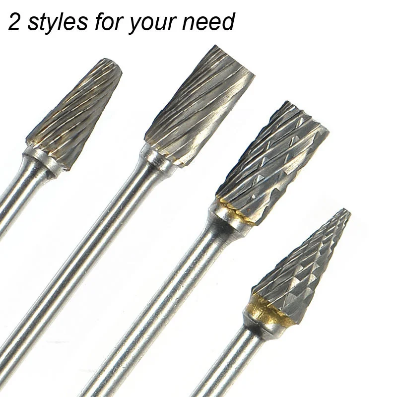 3Mm Univerial Shank โลหะวาดทังสเตนคาร์ไบด์ Burr โรตารีเครื่องตัด CNC แกะสลักเครื่องมือขัดอลูมิเนียมแกะสลัก