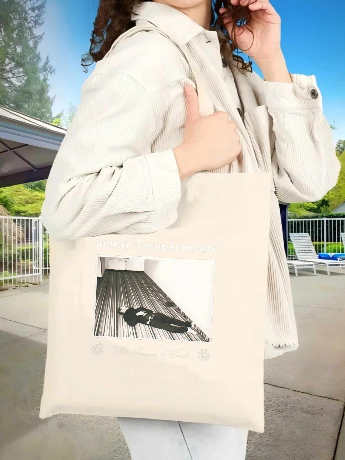 

Сумка-тоут унисекс ER DEATH NOW 2026: Новинка, вместительная, прочная, многоразовая, многофункциональная, для повседневного использования/путешествий