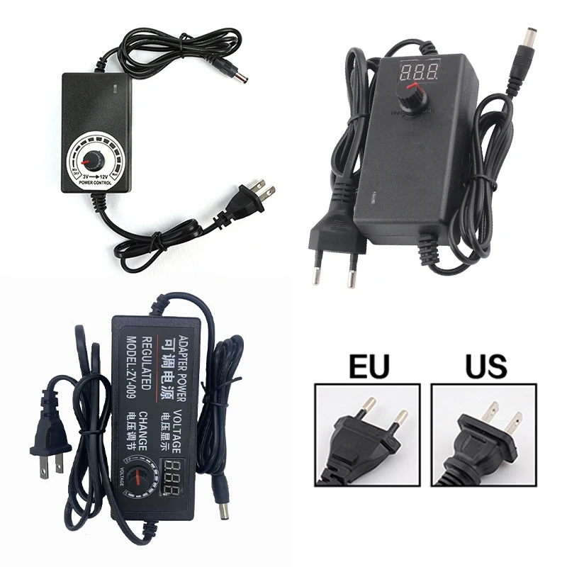 Transformador ac 220v 110v para dc 3v 9v 12v 24v transformadores ajustáveis 1a 2a 3a 5a 10a ac 220 110 v para dc 3 9 12 24 v transformadores