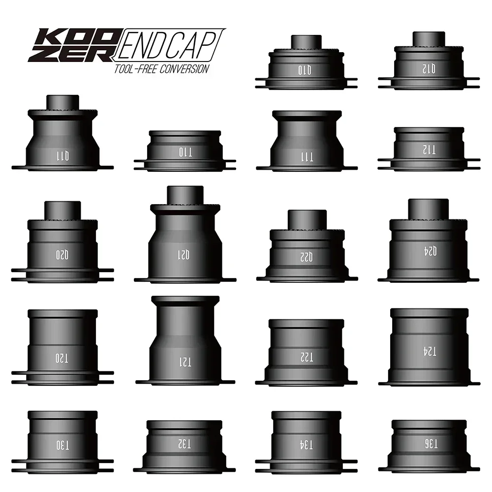 Koozer XM490/460/450 Naben-Endkappen-Adapter: Für 5x100 - 110 * 148, Fahrradzubehör – Detail 1