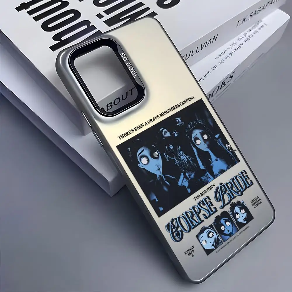 Coque de téléphone c-corpse BrideS Terror, étui en Silicone argenté pour Samsung Galaxy S25 Edge S24 S23 S22 S21 S20 Ultra Funda