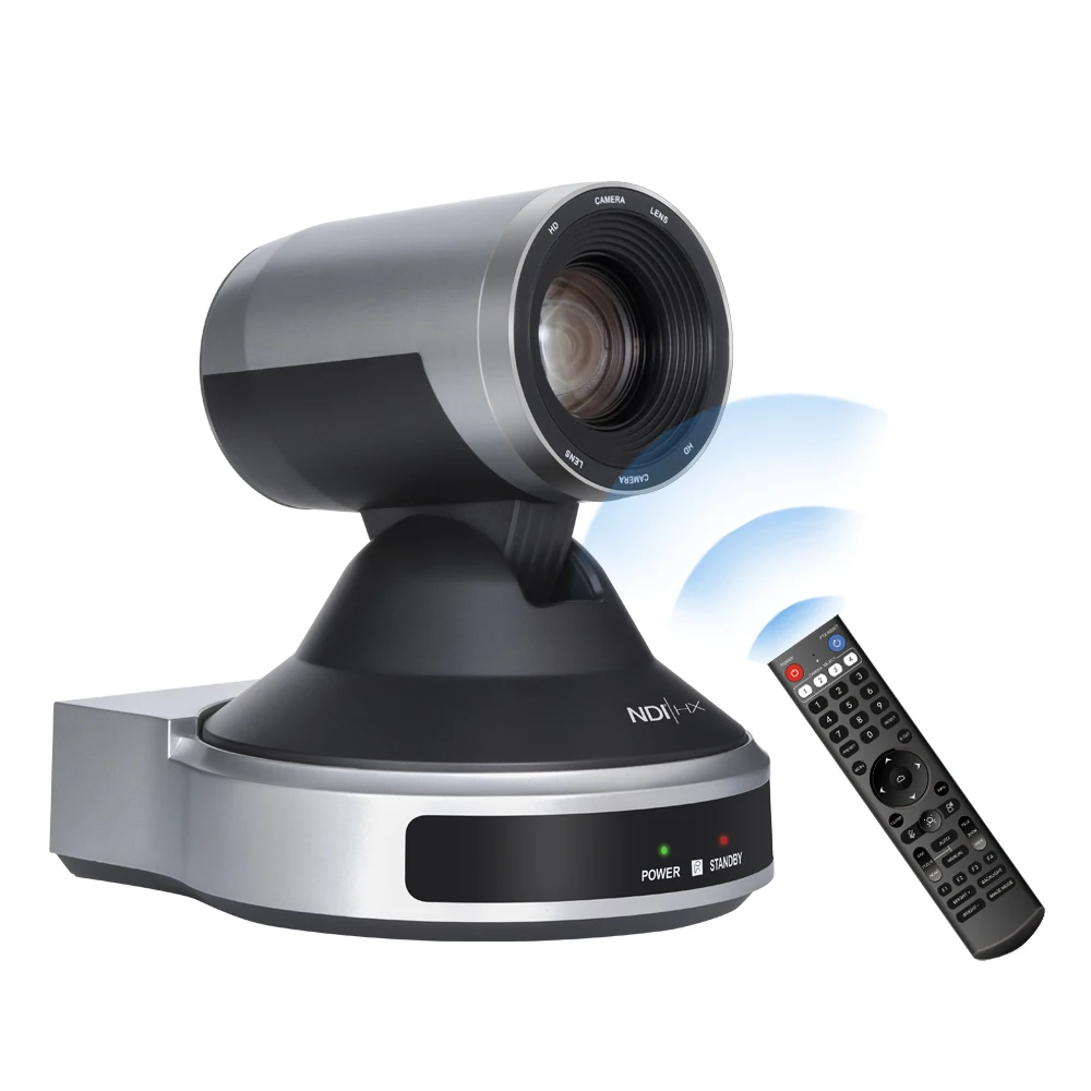 JJTS AI Auto-Tracking Live Streaming 20X Optical Zoom SDI/HDMI Video Conference Room Camera FHD 1080P 60FPS for Church