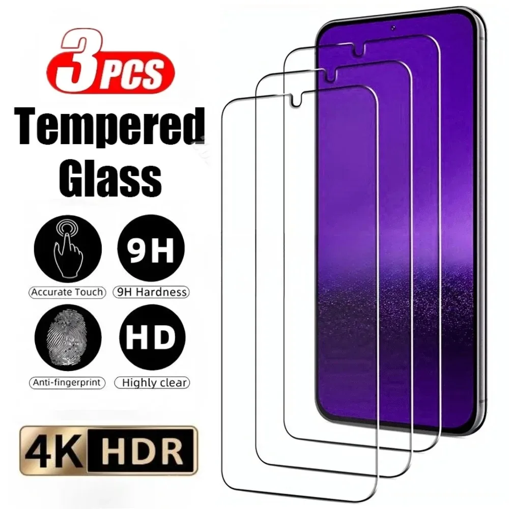 

Защитная пленка Ultra HD для Samsung Galaxy S25 S23 S24 Ultra S20 S22 Plus S23 S21 FE S25 Edge Премиум закаленное стекло 3 шт.