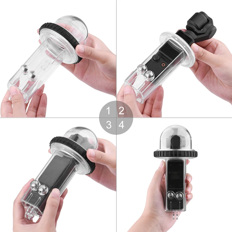 40M Waterproof Case For OSMO Pocket 3 Diving Housing Protective Shell Underwater Diving For DJI Pocket 3 Camera Accessories