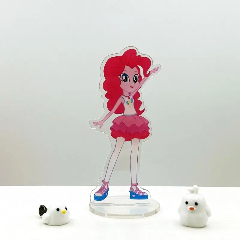 Kawaii Anime My Little Pony Pinkie Pie Fluttershy Sweet Standing Sign Cute Cartoon Applejack Twilight Sparkle Tabletop Ornament