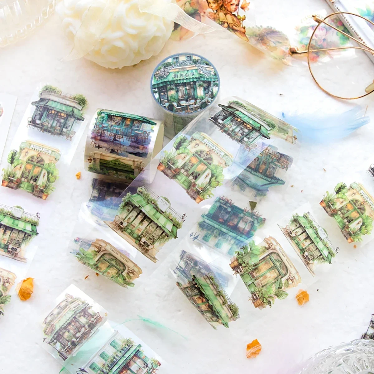 Journamm 37.5mm * 2m estetica nastri per animali domestici fai da te Scrapbooking Collage cancelleria diario forniture Decor Album fotografico materiali nastro