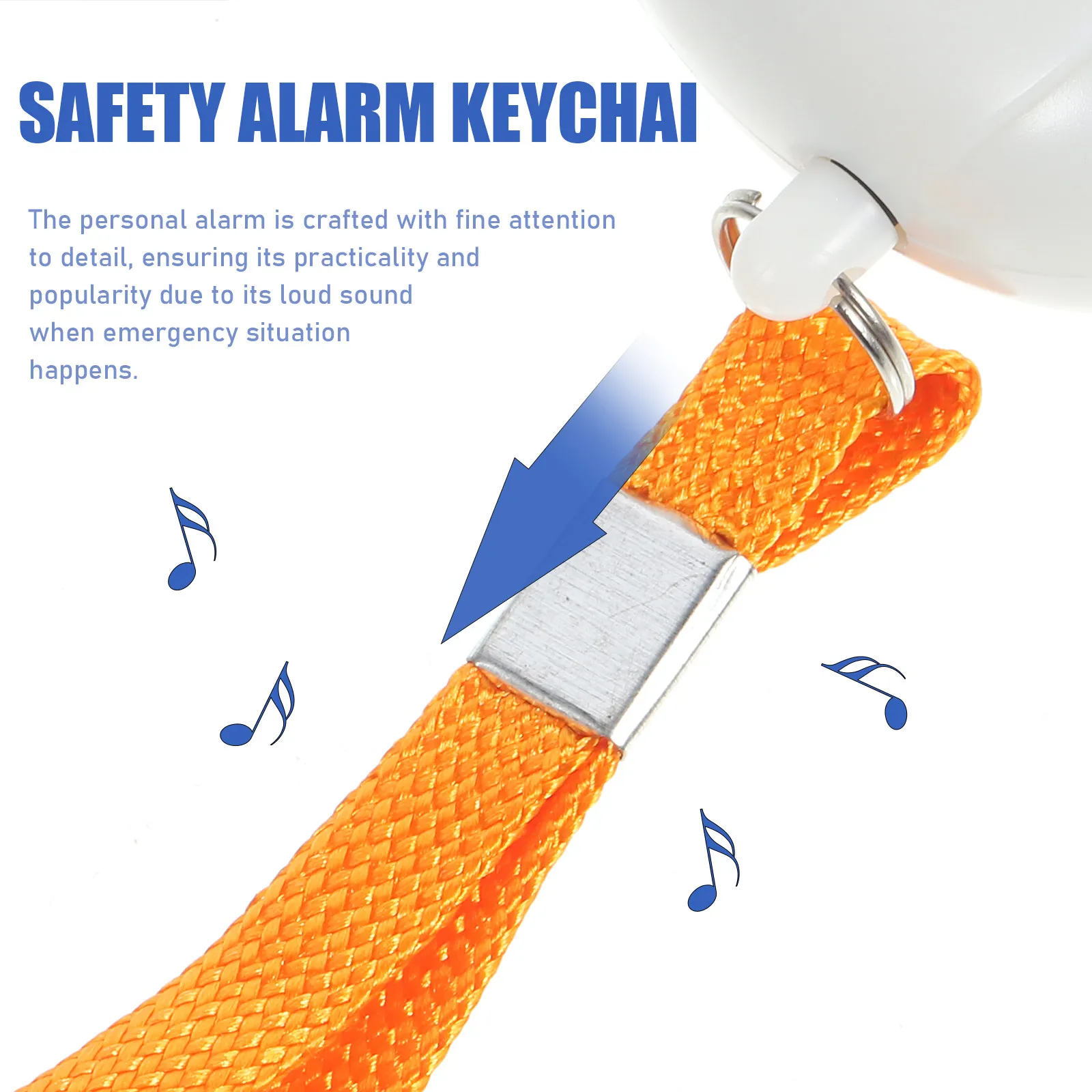 Portable Personal Alarm Keychain for Women Owl Theme 130Db Loud Security Alarm Compact Emergency Device Outdoor Walking Running
